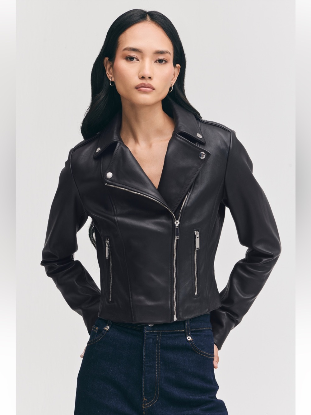 Danier Daria Genuine Leather Bomber